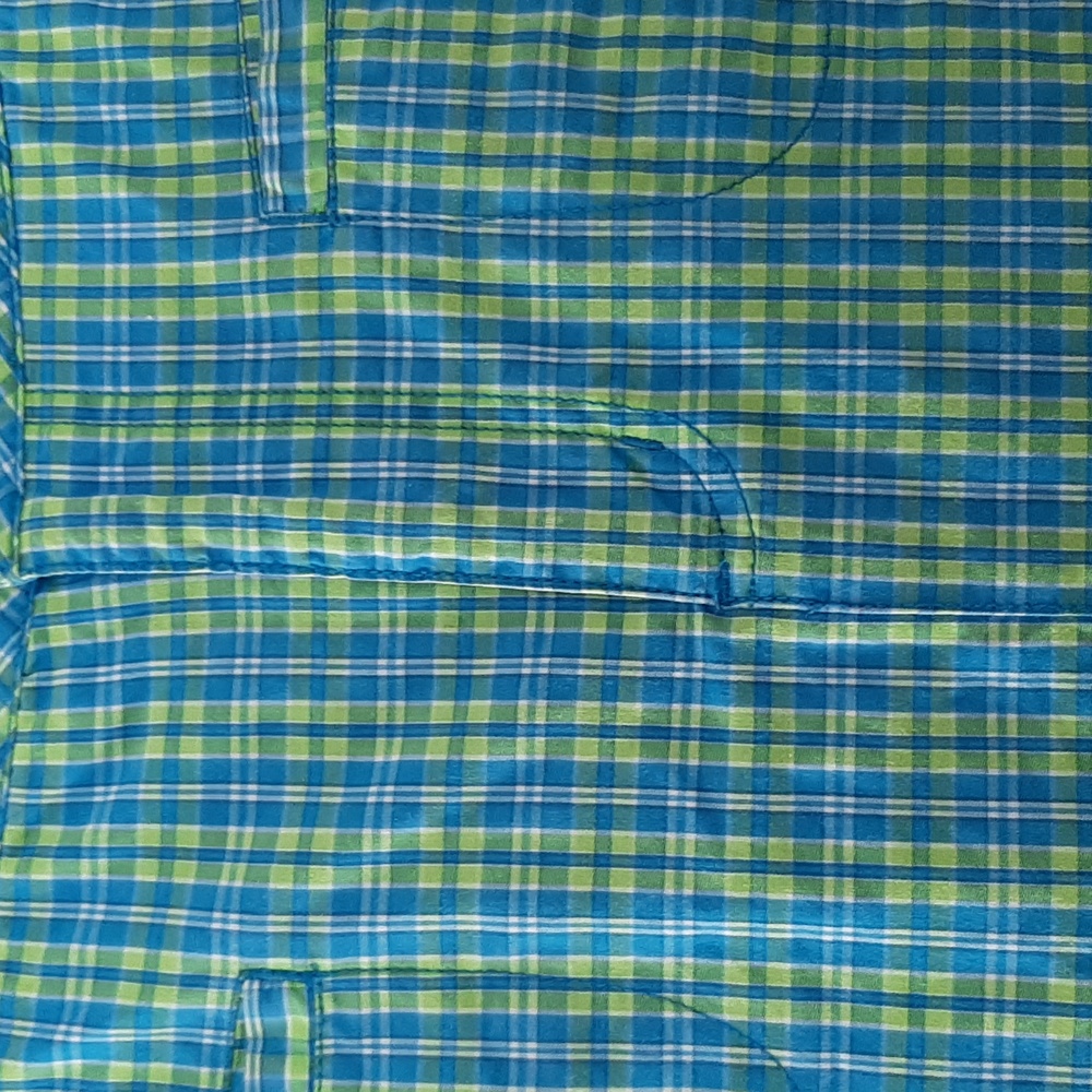 Blue and green striped skort -10